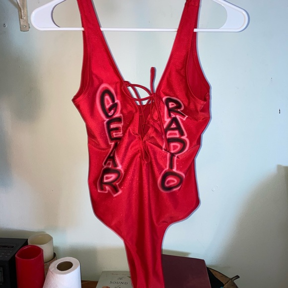 Custom lace up swimsuit - Picture 1 of 2